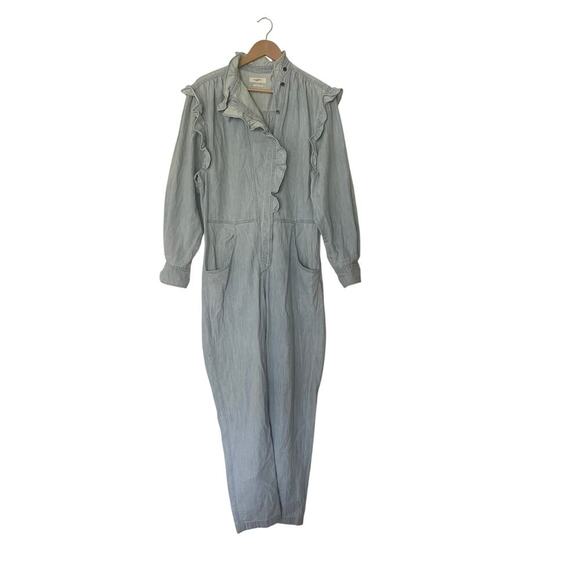 Isabel Marant Etoile Gayle Denim Jumpsuit Size 38 - Picture 5 of 8